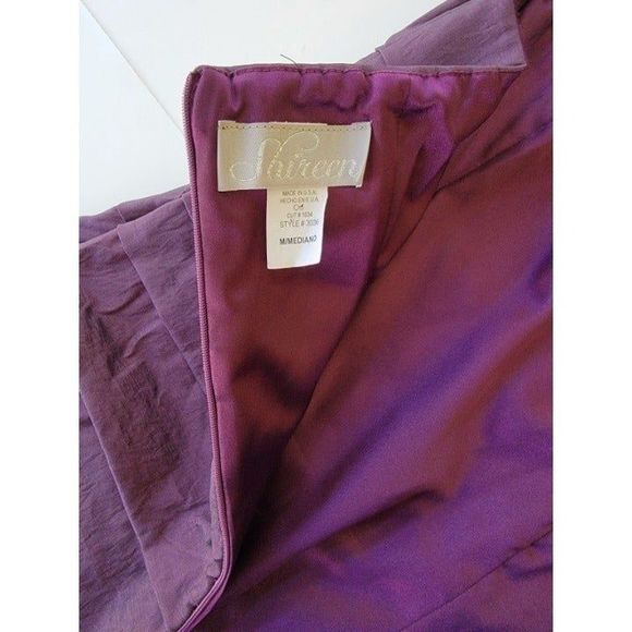 NEW Women Medium Shireen Purple Mini Formal Prom Party Dress Sleeveless - Picture 4 of 7